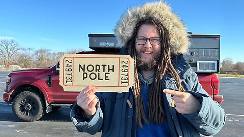 Driving to the North Pole to deliver letters to Santa - Day 1