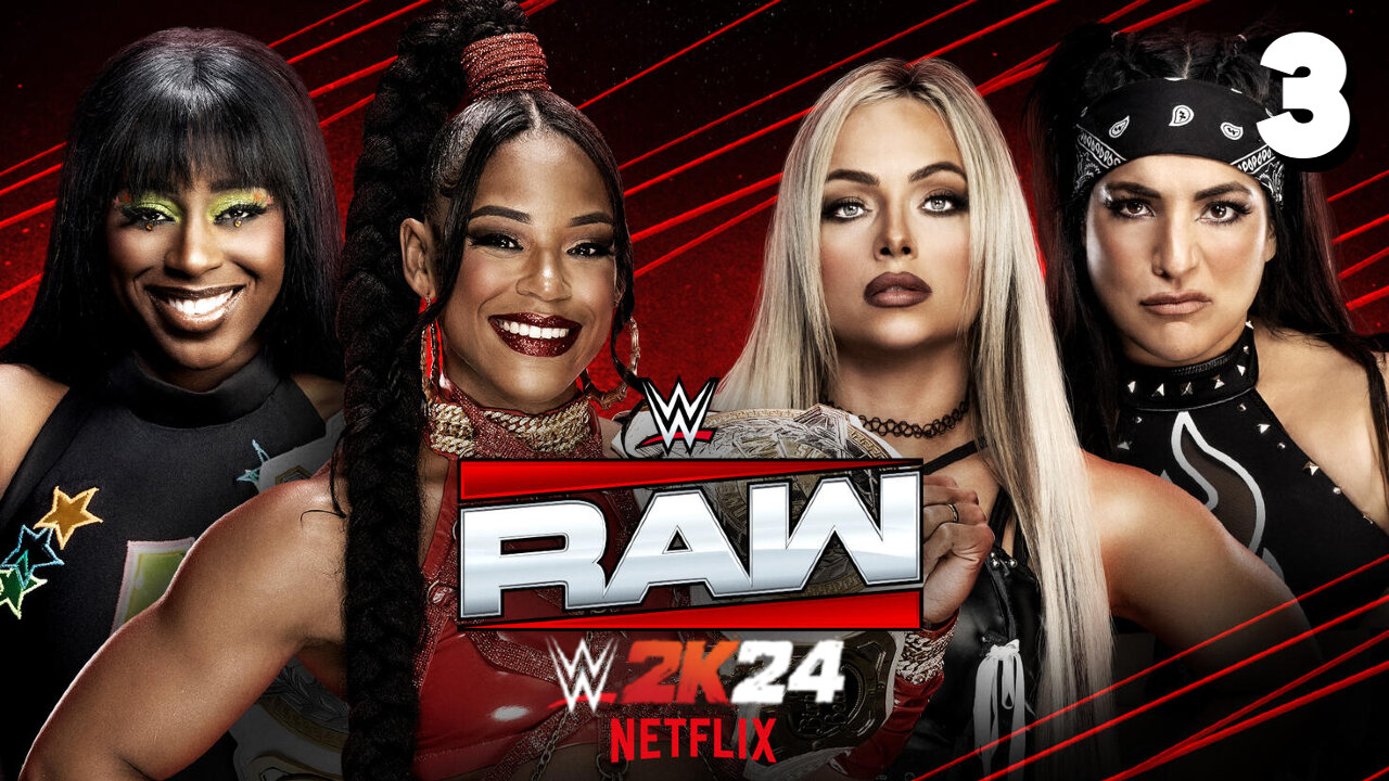 WWE 2K24 Raw January 27th 2025 - Liv steals the win!