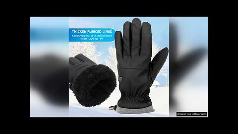 Men Women Winter-Warm-Ski-Gloves Waterproof-Cold-Weather Snowboarding-Gloves Review