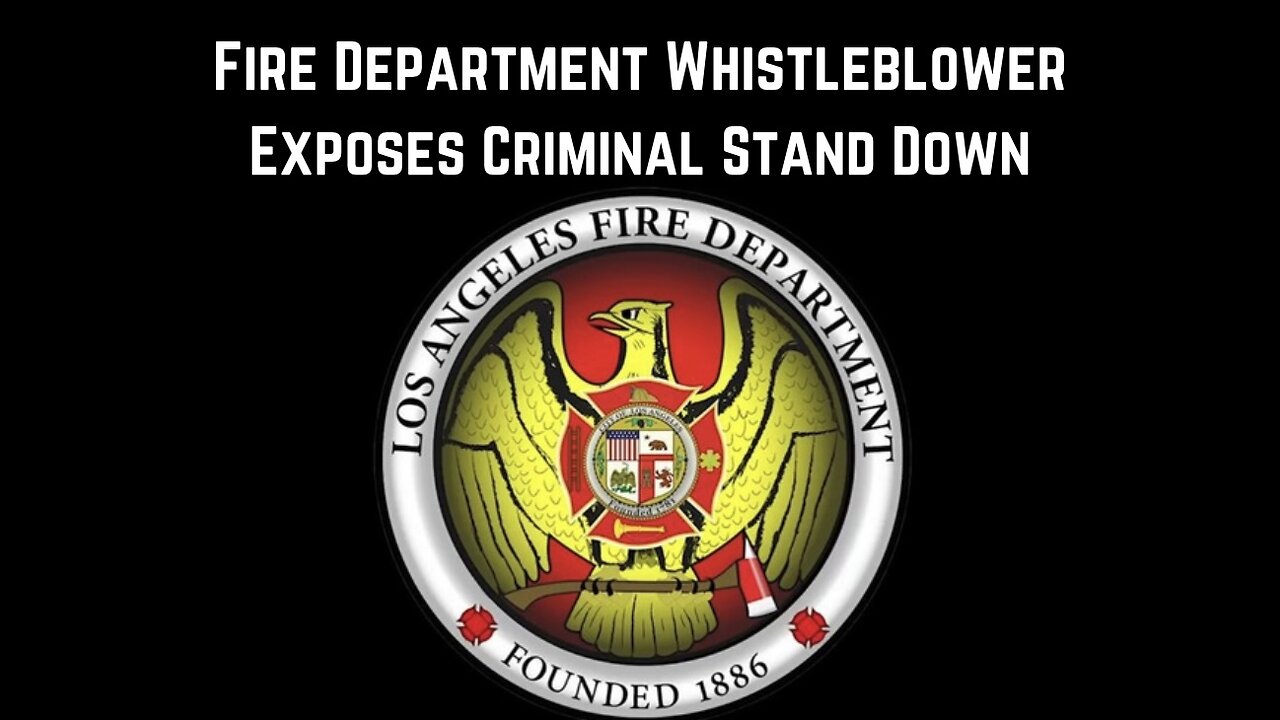 Fire Department Whistleblower Exposes Criminal Stand Down by Michael Shellenberger