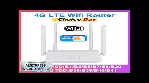 KuWFi 4G LTE CPE Router 300Mbps Wireless Home Router 3G 4G SIM Review