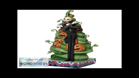 figurine skellington figure Halloween Christmas tree Jack o lantern pumpkin office village Review