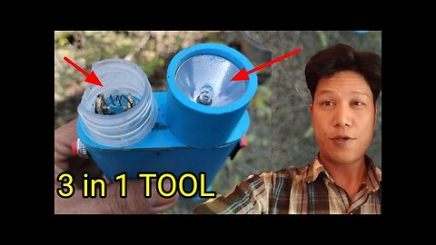 DIY, Flashlight,Electric lighter and Smoke Art Generator