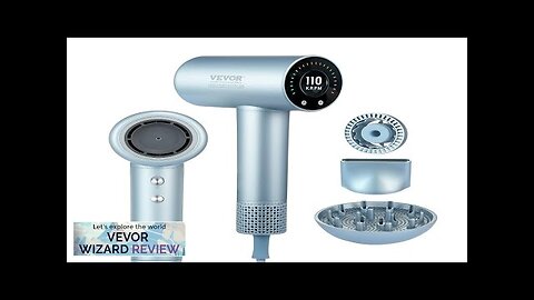 VEVOR High-Speed Hair Dryer with 105000RPM Brushless Motor 200 Million Negative Ions Review