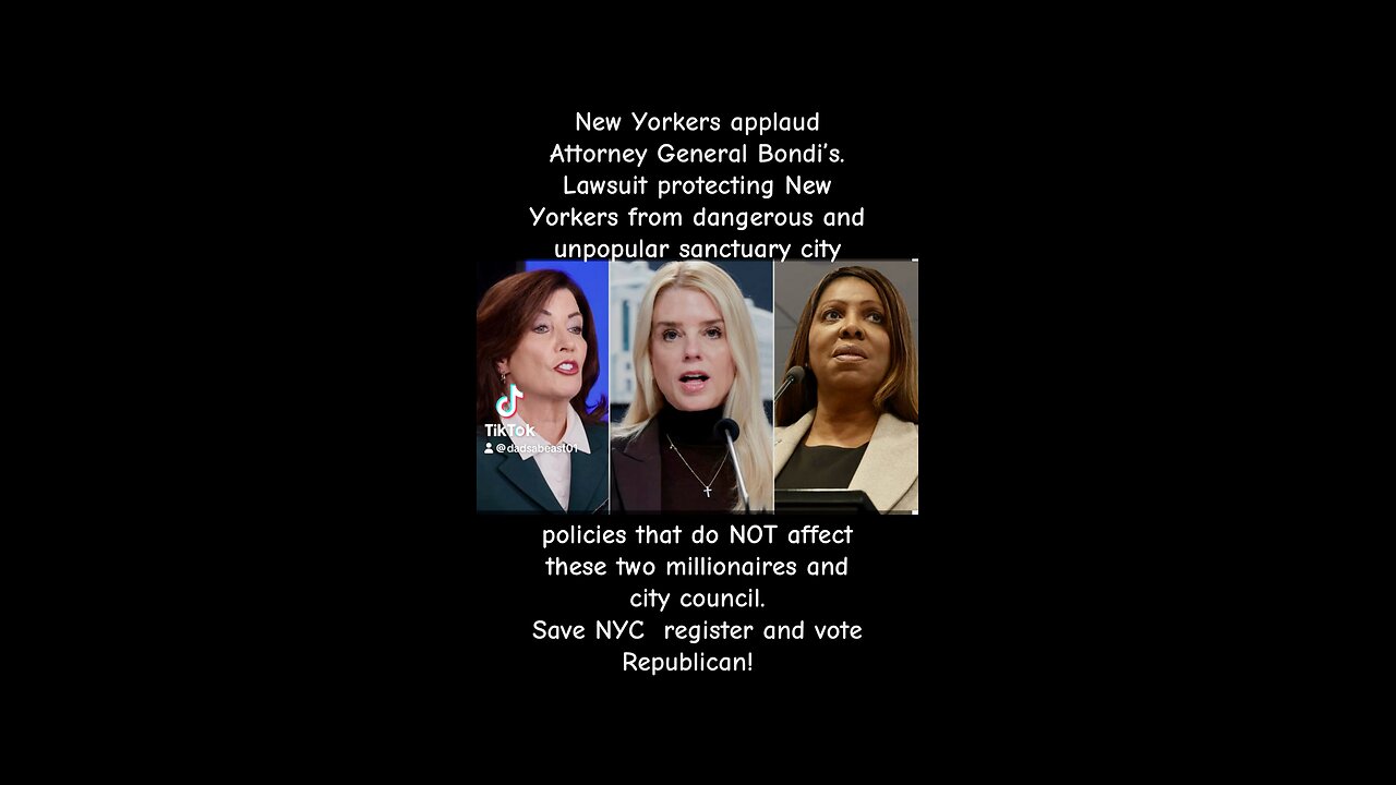 Bondi protects New Yorkers