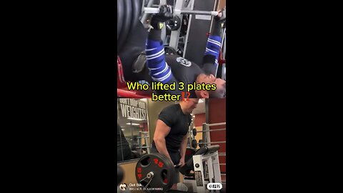 😟WHO LIFTED 3 PLATES BETTER⁉️