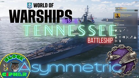 *PREMIUM SHIP* USN Battleship Tier-8 TENNESSEE in Asymmetric mode | World of Warships