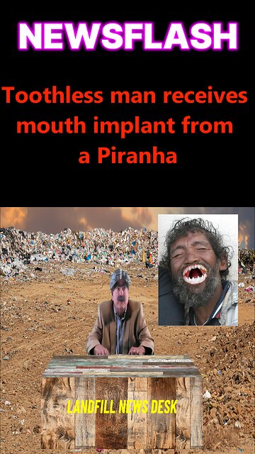 Toothless Man Receives Mouth Implant From A Piranha