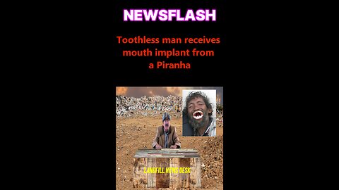 Toothless Man Receives Mouth Implant From A Piranha