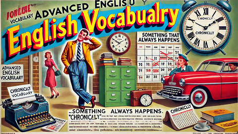 Vocabulary and Pronunciation "CHRONICALLY" Advanced English