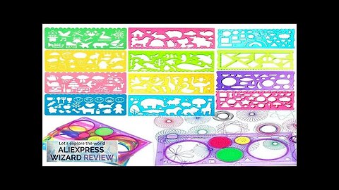 Geometry Spirograph Drawing Stencil Set Painting Template Ruler Art Craft Creative Children Review