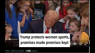 Trump signs executive order banning men in women’s sports