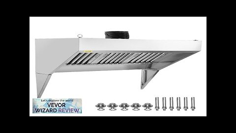 VEVOR Commercial Exhaust Hood 7FT Food Truck Hood Exhaust 201 Stainless Steel Review