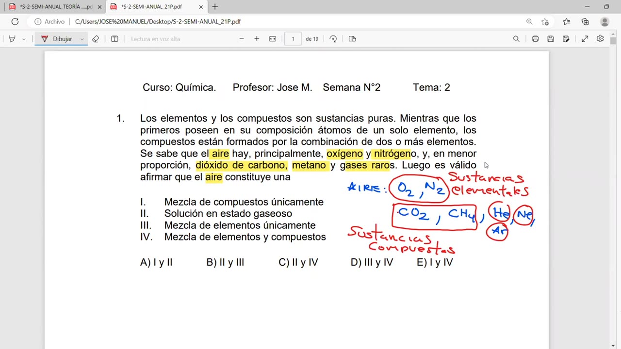 ADC SEMIANUAL 2023 | Semana 02 | Química