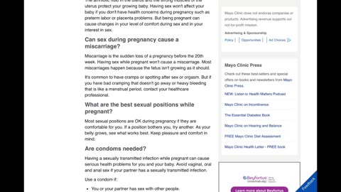 Website Read | Sex during pregnancy: What's OK, what's not