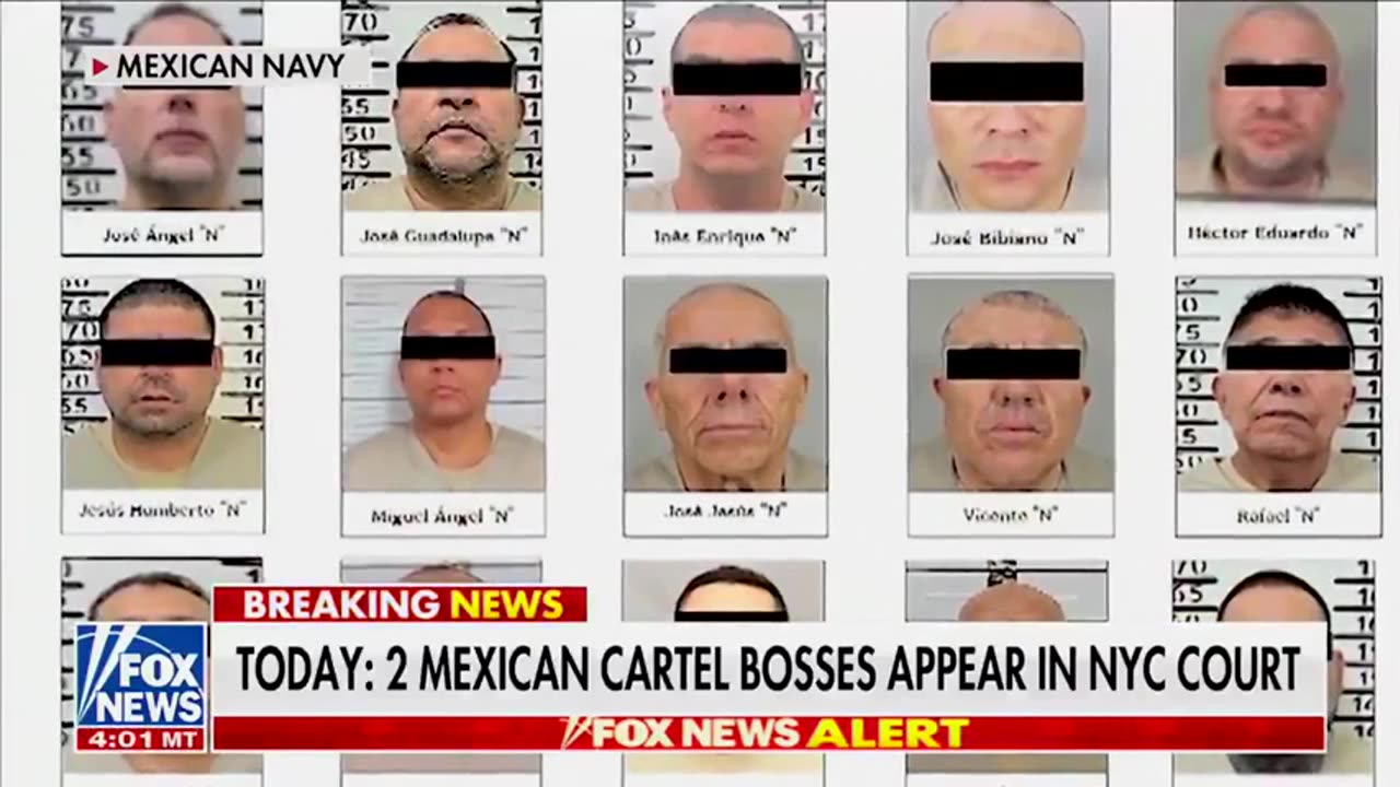 President Trump has secured the extradition of 29 Mexican drug cartel bosses to face charge