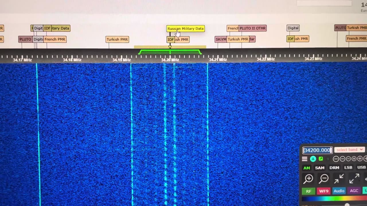 26.995 AM Tone Control On Off Keying RC Model Control Signal RX Via G8JNJ SDR 11 13