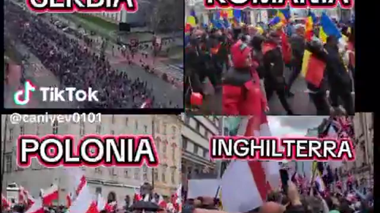 #IVReichEU #FuckEU Mass protests against the dictatorship of Brussels