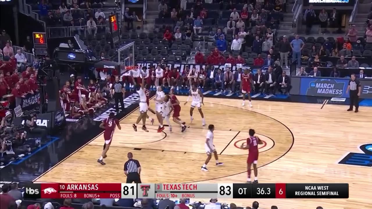 🔥😱 Wagner TIES IT for Arkansas! 🏀💥 Texas Tech Battle Goes WILD!