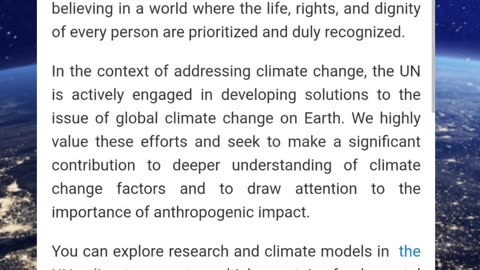 The climate problem must be solved!