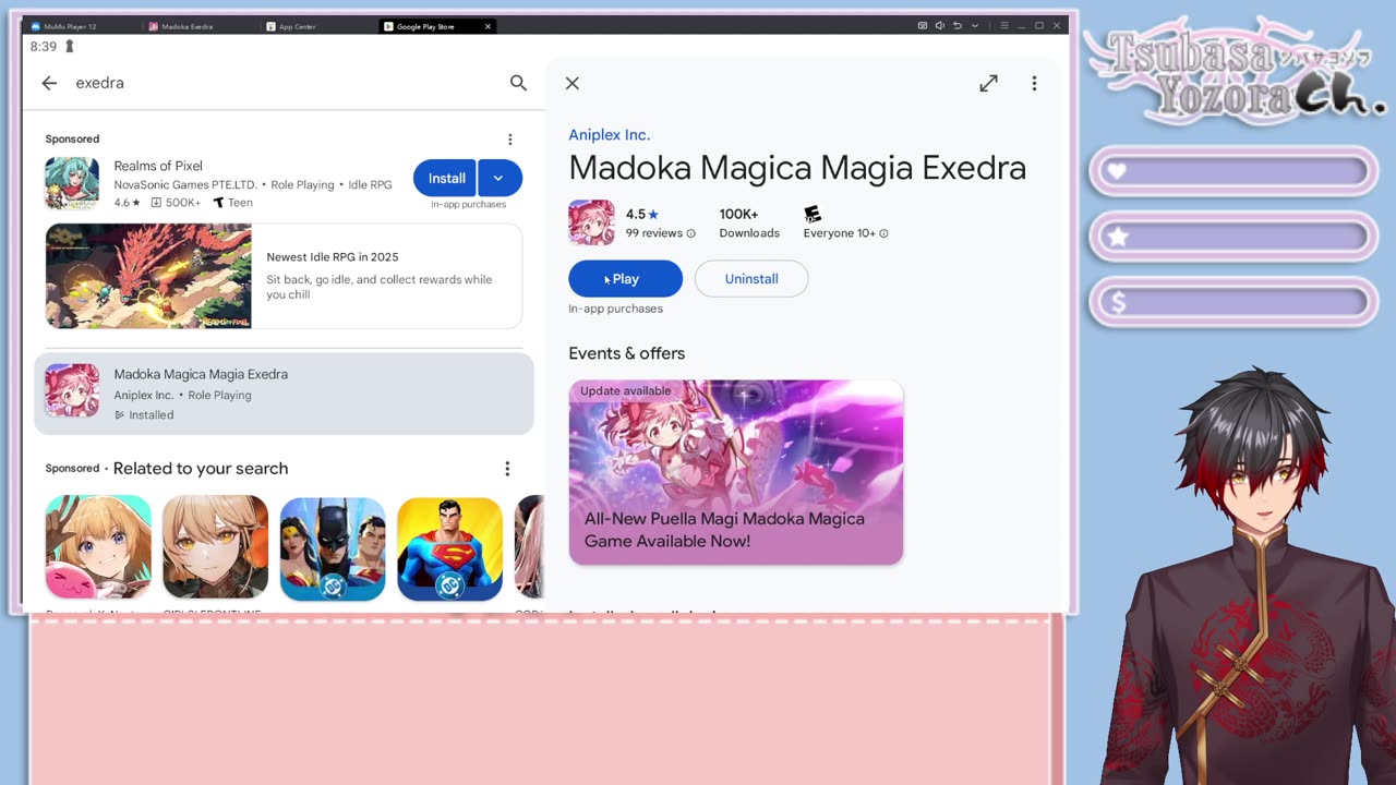 Madoka Magica Magia Exedra How to play on Emulator/screen mirror your IPhone