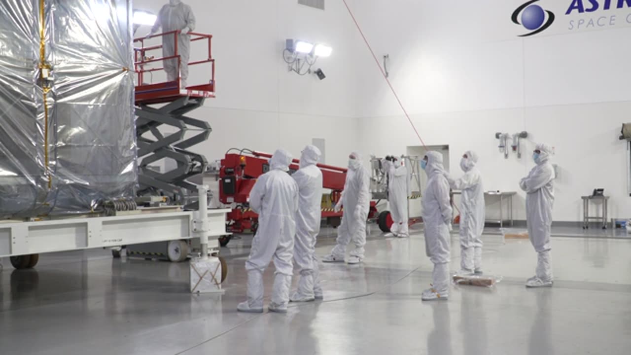 SPHEREx Spacecraft Uncrating at Astrotech, VSFB (galactic expedtions