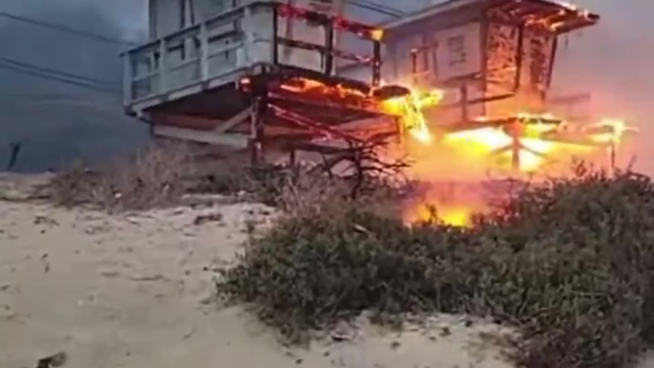 Life guard towers burn because they don’t have water.