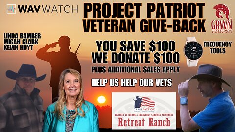 Project Patriot: Veteran give back AS WE GIVE BACK and help others- our new world