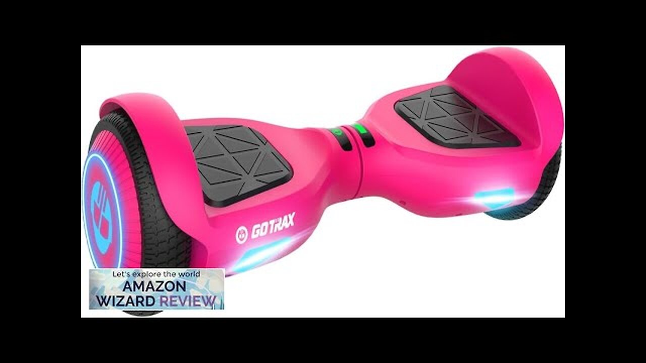 Gotrax Hoverboard with 6.5" LED Wheels & Headlight Max 4/6 Miles Range Review