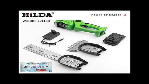 Hilda 2 In 1 Electric Hedge Trimmer 21V Handheld Cordless Rechargeable Weed Review