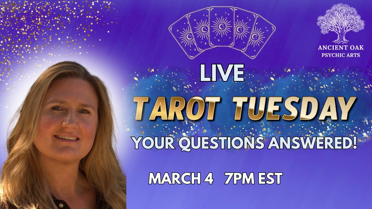 TAROT READINGS LIVE! TUESDAY MARCH 4TH 7PM EST