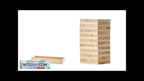 Tumbling Timber Toy 54 Blocks Tumble Tower Blocks Pine Wood Crate Multiple Review