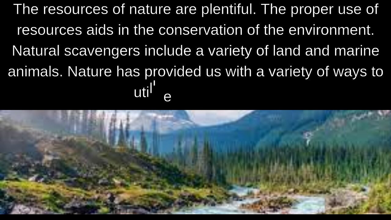 paragraph on nature.