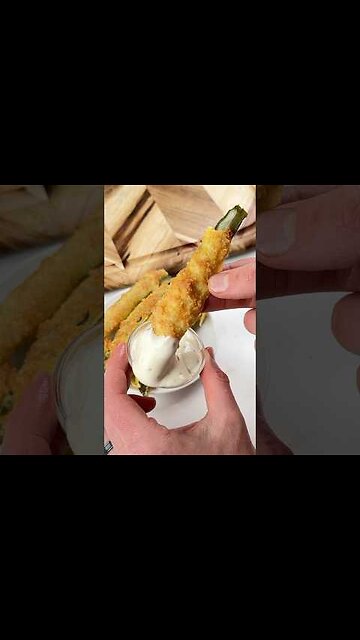 Crispy Parmesan Pickle Fries 🍟😋🔥