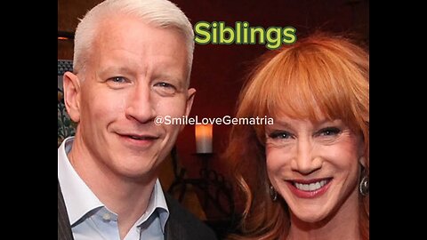 Kathy Griffin is Anderson Coopers dead brother, he is a Vanderbilt