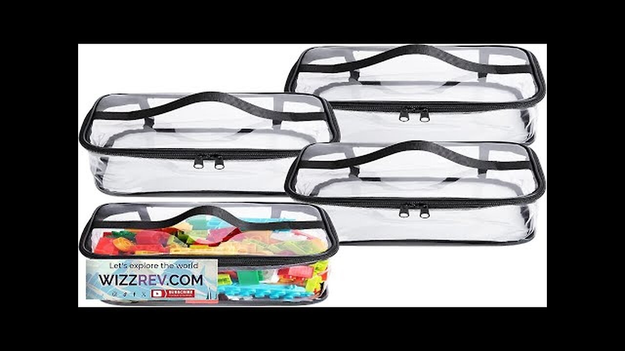 4 Packs Clear Toy Storage Bags- 9.4 x 6.7 x 4.3 Inch Review