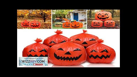 Halloween Outdoor Decorations For Home Pumpkin Plastic Garbage Leaf Bags Yard Decor Review