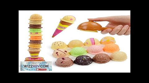 Children Simulation Food Kitchen Toy Ice Cream Stack Up Play Kids Pretend Review