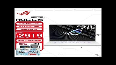 ASUS ROG Zephyrus G15 Gaming Laptop AMD Ryzen 9 6900HS 32G RAM Review