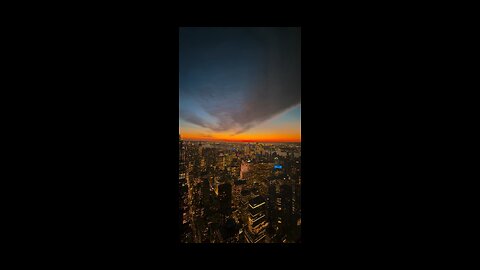Sunset Over the City