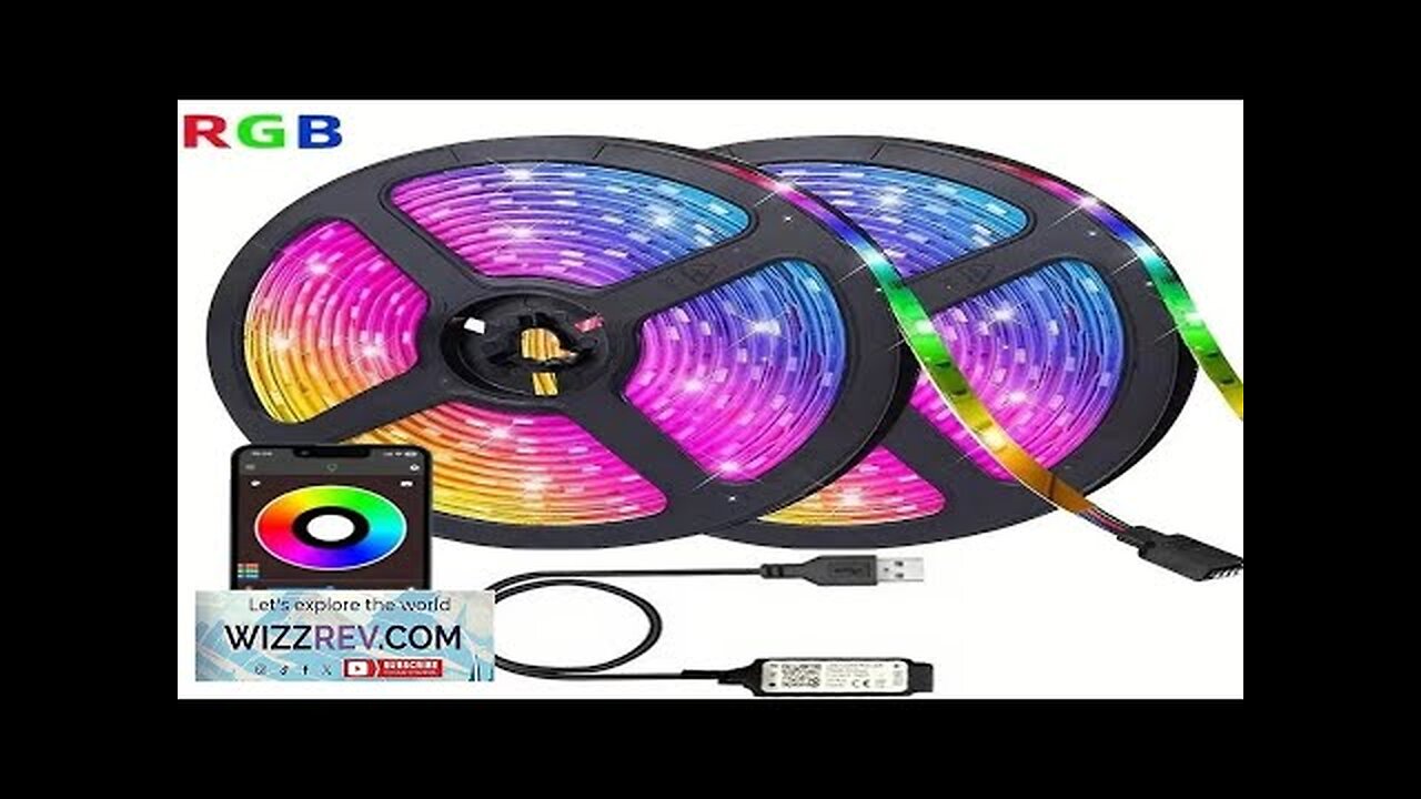 1M/3M/5M 5050 LED Strip Lights RGB Bluetooth APP Control Smart Strip Lights Review