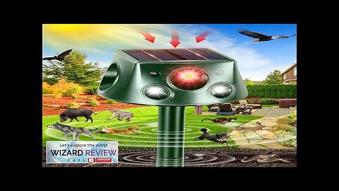 FRAMICS Solar Animal Repeller 360° Ultrasonic Animal Repellent Outdoor Solar Animal Review