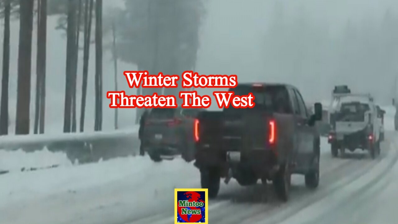 Winter storms threaten the West