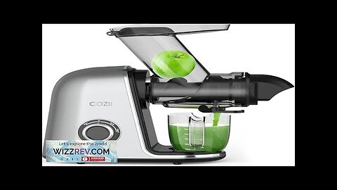 COZII Cold Press JuicerSlow Masticating Juicer Extractor Soft/hard Mode3.6 Inch Large Review