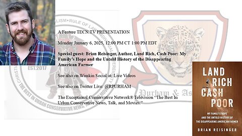 Special guest: Brian Reisinger, Author, Land Rich, Cash Poor:....