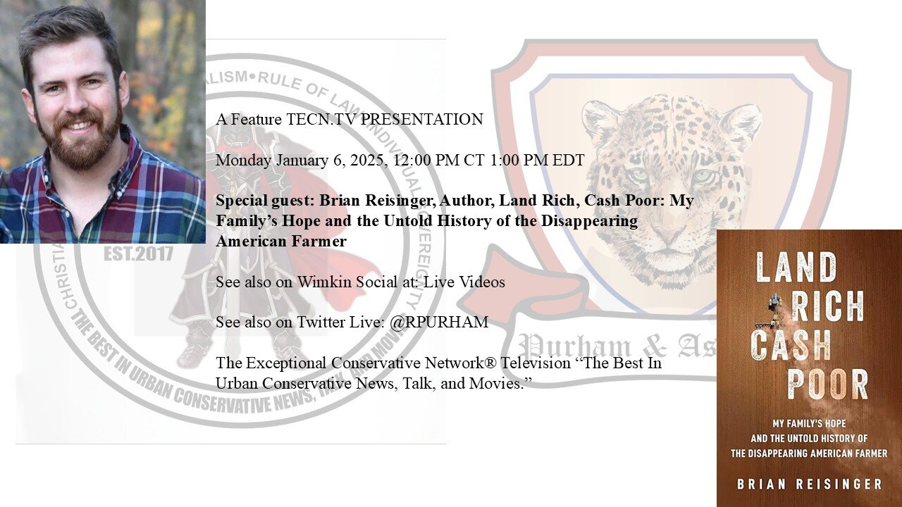 Special guest: Brian Reisinger, Author, Land Rich, Cash Poor:....