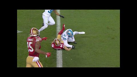 Kyle Juszczyk stumbles & tumbles into the endzone to extend the Niners' lead