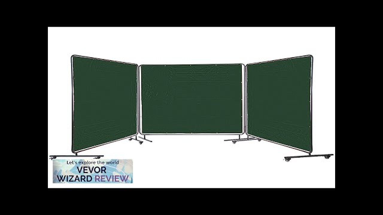 VEVOR Welding Curtain 6' x 6' Welding Screens Flame Retardant 3 Panel Review