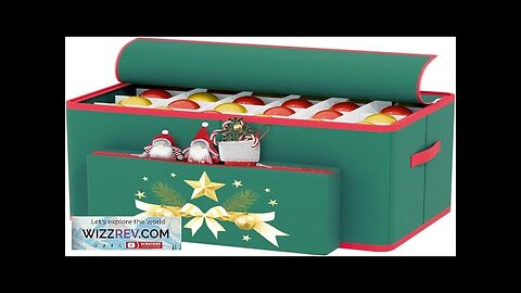 Christmas Ornament Storage Box with 72 Compartments for 3" Ornament Boxes Review