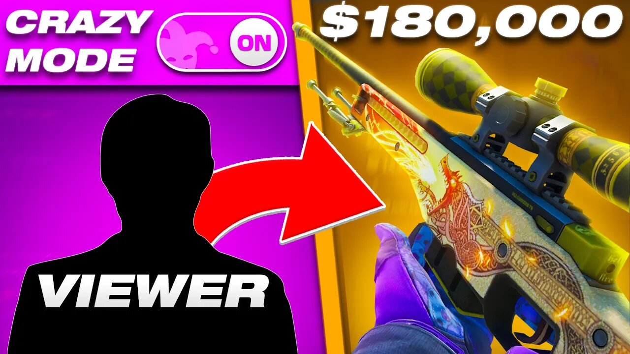 I PULLED A $180,000 DRAGON LORE but it was CRAZY MODE!!! | ADDICTED